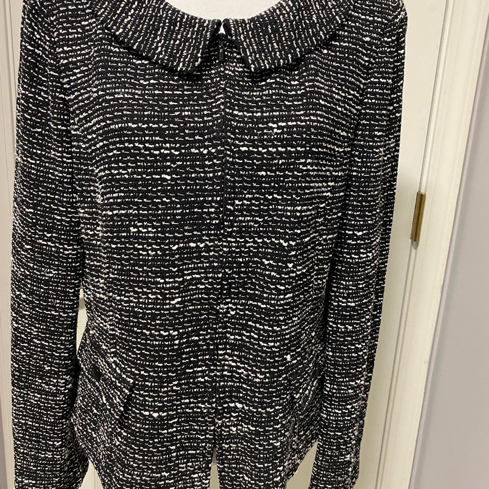 St John Black and White zip up jacket